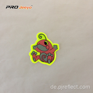 Reflektierende klebende Pvc-Frosch-Form-Aufkleber für Kinder